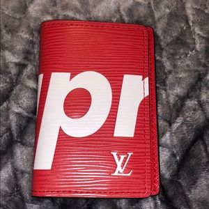 Lv Supreme Pocket Organizer Card Holder
